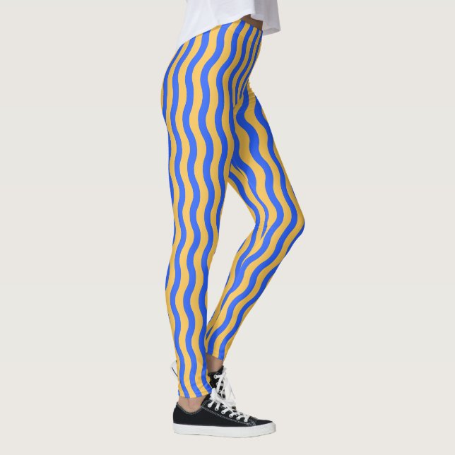 Vertical Wavy Stripes Leggings (Right)