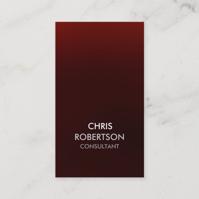 Vertical White Grey Red Attractive Business Card (Front)