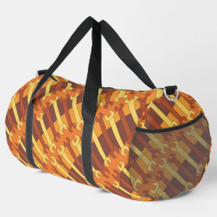 Vertical Wrench Pattern  Duffle Bag