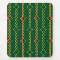 Vertical Zigzag Lines Green Digital Paper