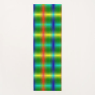 Vertically orientated abstract pattern with vibran yoga mat