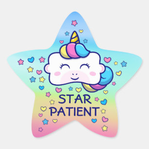 Verticorn™ Star Patient Chiropractic Kids Star Sticker