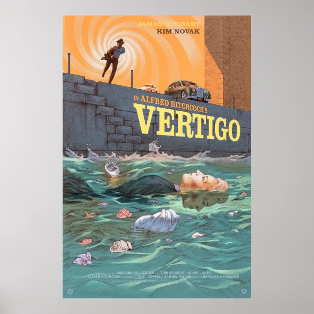 VERTIGO (1958) - MOVIE POSTER (Front)