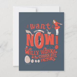 Veruca Salt - I Want It Now! Card