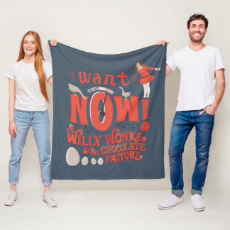 Veruca Salt - I Want It Now! Fleece Blanket