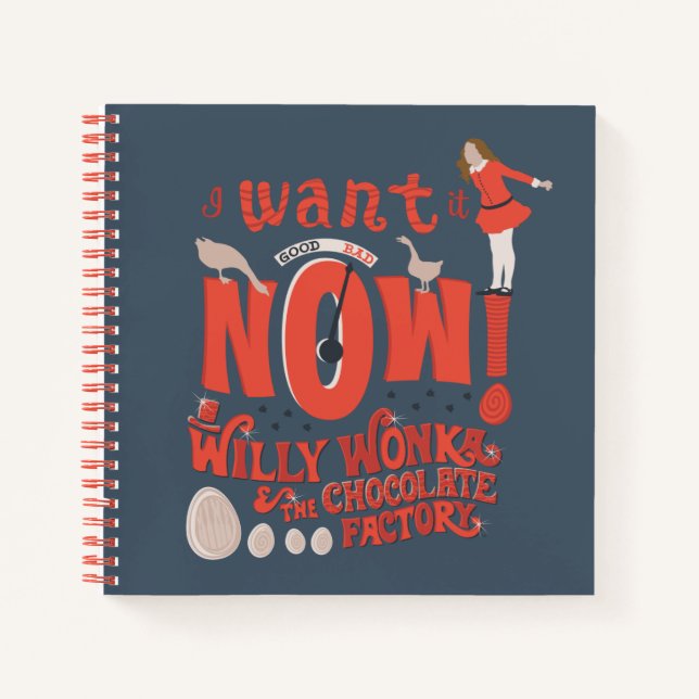 Veruca Salt - I Want It Now! Notebook (Front)