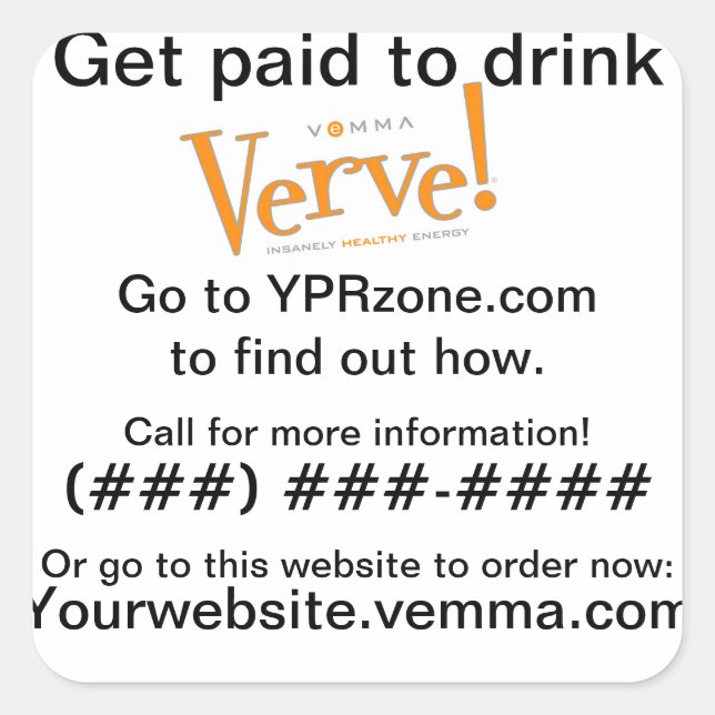 Verve Can Prospecting Sticker (Front)