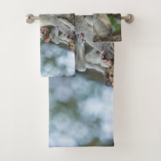 Vervet Monkey African Wildlife Photo Bath Towel Set