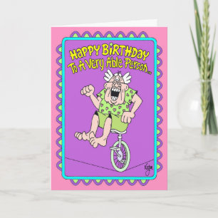 VERY ABLE Birthday Card