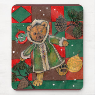 Very Beary Christmas Teddy Mouse Mat