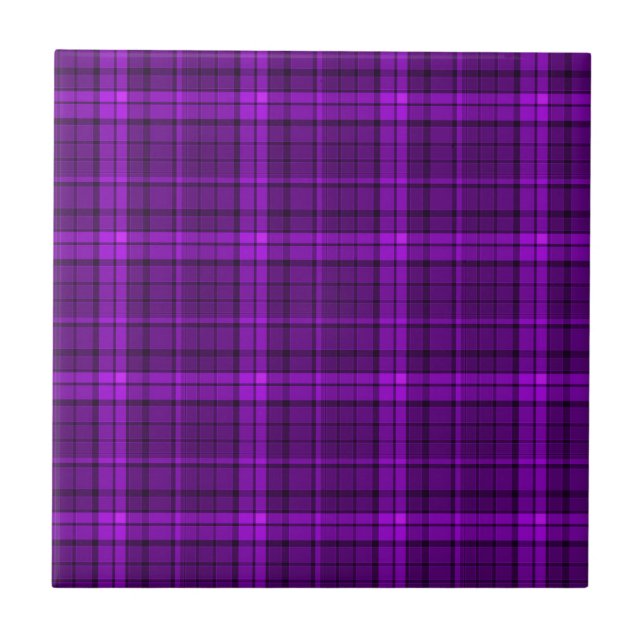 Very beautiful bright chequered pattern of purple  tile (Front)