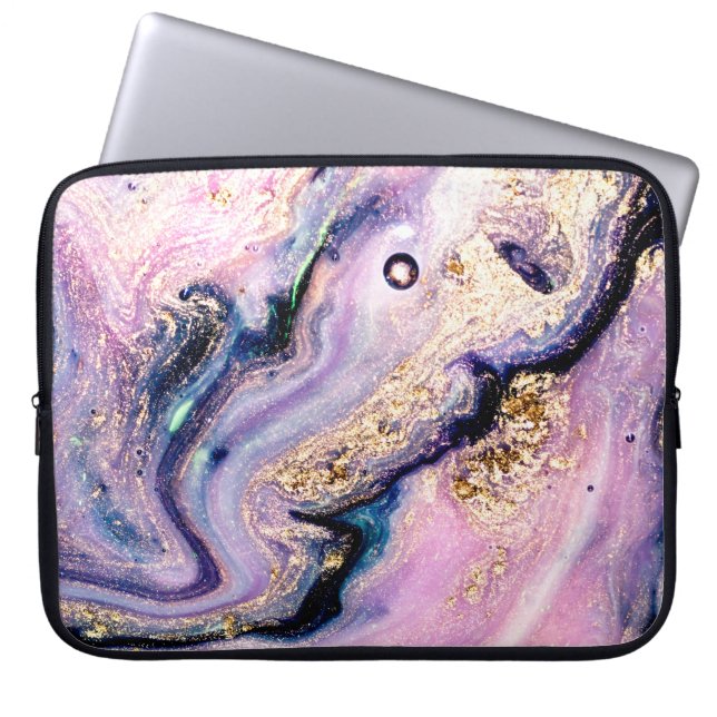 Very beautiful marble pattern. Abstract art wallpa Laptop Sleeve (Front)