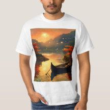 Very beautiful print sunset painting