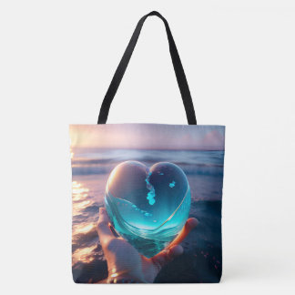 Very beautiful romantic heart picture AI Tote Bag