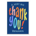 Very Big Thank You Colourful Typographic