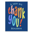 Very Big Thank You Colourful Typographic