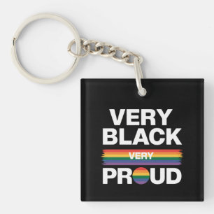 Very Black Very Proud Black Gay Pride LGBT Pride Key Ring