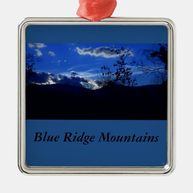 Very Blue Ridge Mountains Ornament (Front)