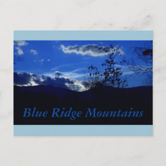 Very Blue Ridge Mountains Postcard