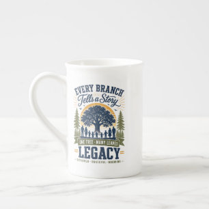 very Branch Tells a Story Family Legacy Tree Bone China Mug