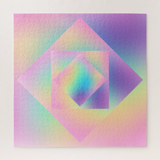 Very Challenging Rainbow Gradient Prismatic Puzzle (Vertical)
