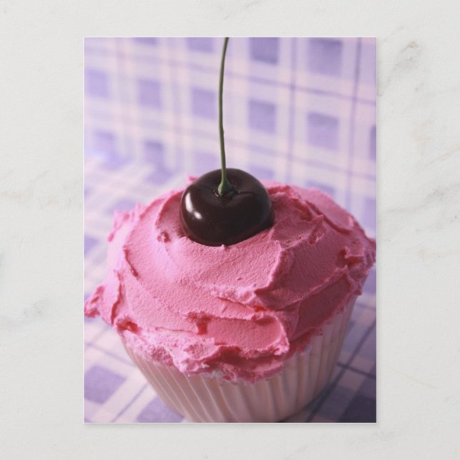 Very Cherry Cupcake Postcard (Front)