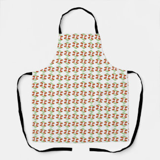 Very Cherry Cute Retro Kitchen Fun Fruit Pattern Apron