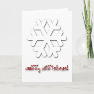 Very Classy Deluxe Christmas Greeting Card! Holiday Card