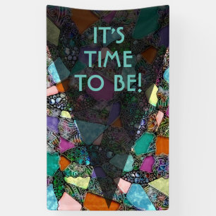 Very colorfully abstract forms art 11 banner