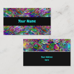 Very colorfully abstract forms art 1 business card