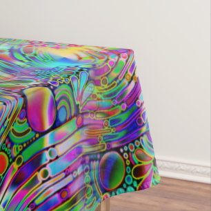 Very colorfully abstract forms art 1 tablecloth