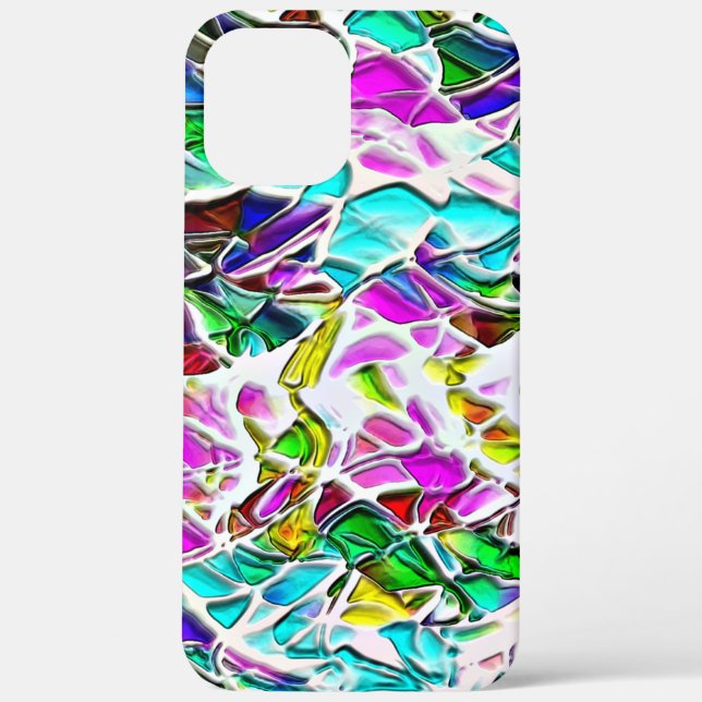 Very coloured abstract shapes floating in milk ste Case-Mate iPhone case (Back)