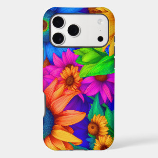 Very Colourful Rainbow Sunflower - iPhone Cases