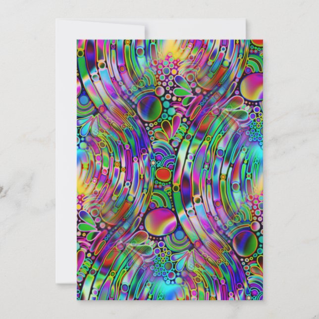 Very colourfully abstract forms art 1 (Front)