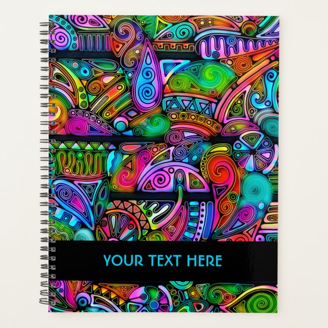 Very colourfully abstract forms art 10 planner (Front)