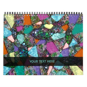 Very colourfully abstract forms art 11 calendar