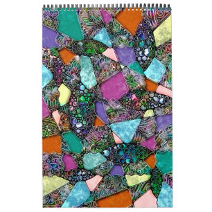 Very colourfully abstract forms art 11 calendar