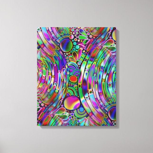 Very colourfully abstract forms art 1 canvas print (Front)