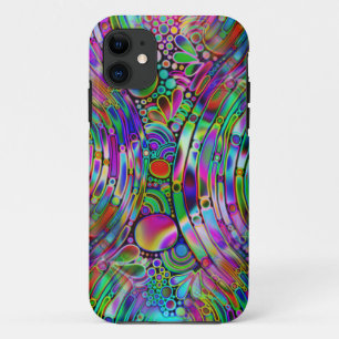 Very colourfully abstract forms art 1 iPhone 11 case