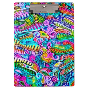Very colourfully abstract forms art 9 clipboard