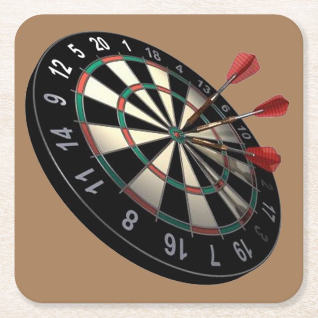 Very Cool 3D Dart Board Coaster Set (Front)