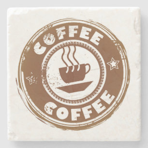 Very Cool Abstract Coffee Design Stone Coaster