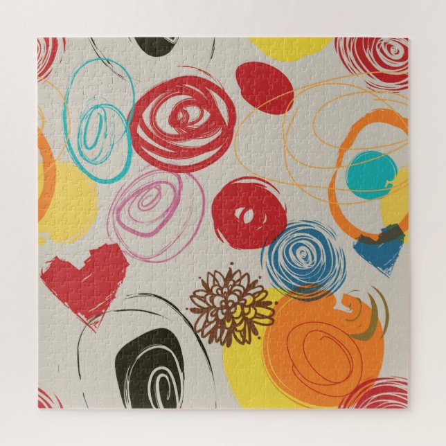 Very Cool Abstract Scribble Jigsaw Puzzle (Vertical)