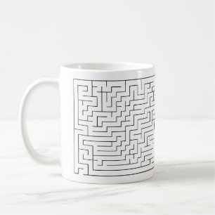 Very Cool Actual Solveable Maze Coffee Mug
