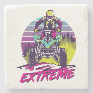 Very Cool and Colorful Extreme ATV Stone Coaster