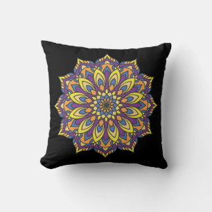 Very Cool and Colourful Mandala Pattern Cushion