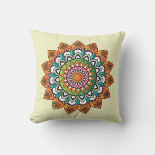 Very Cool and Colourful Mandala Pattern Cushion