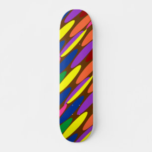 Very Cool and Colourful Shapes Skateboard