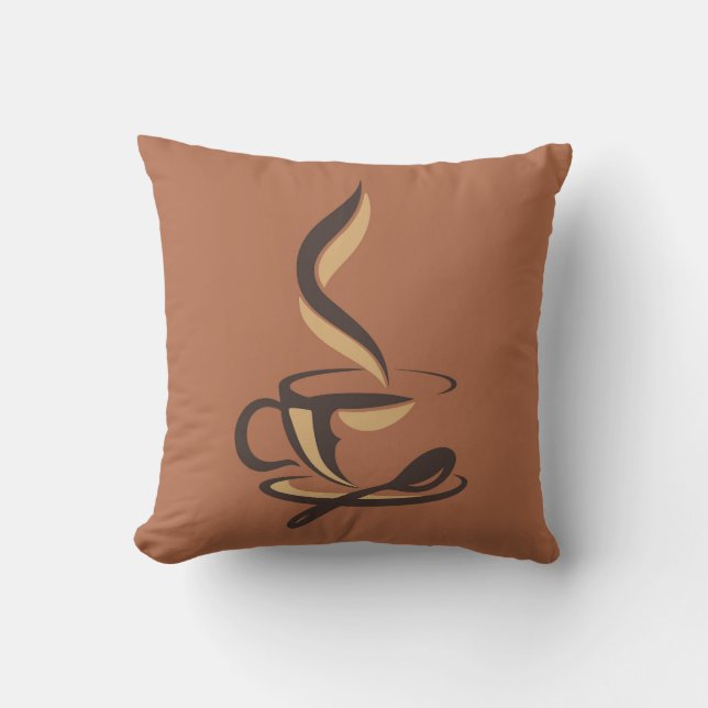 Very Cool and Cute Coffee or Java Cushion (Front)