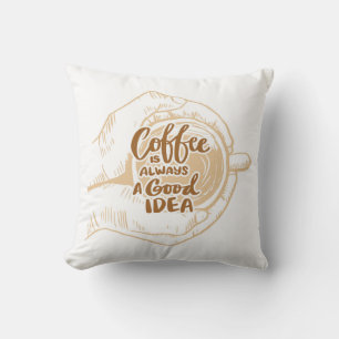 Very Cool and Cute Coffee or Java Cushion